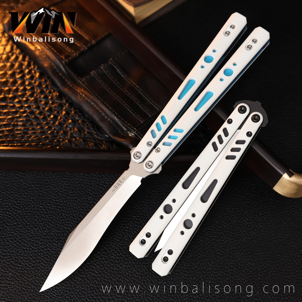Baliplus BRS REP special version Titanium Balisong