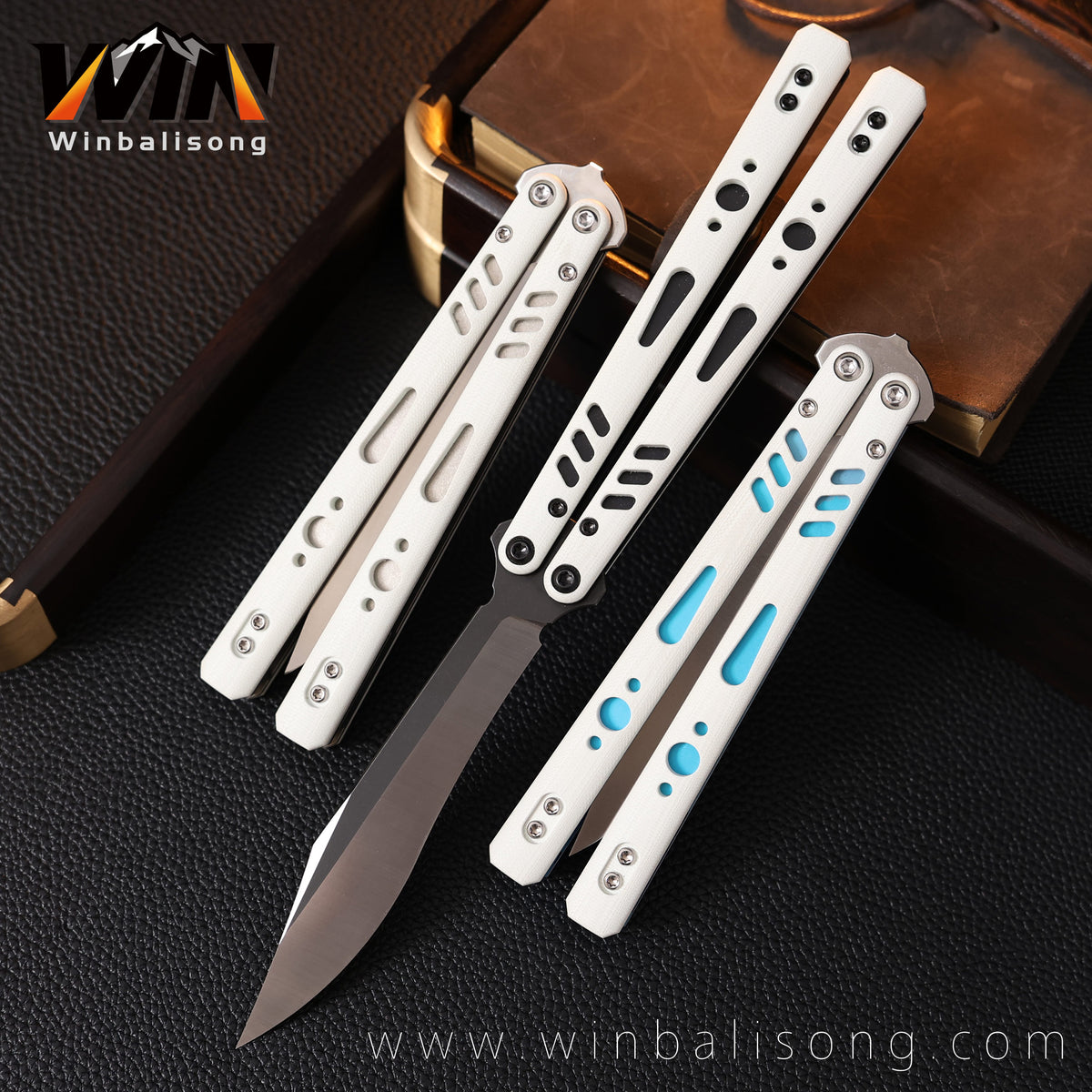Baliplus BRS REP special version Titanium Balisong