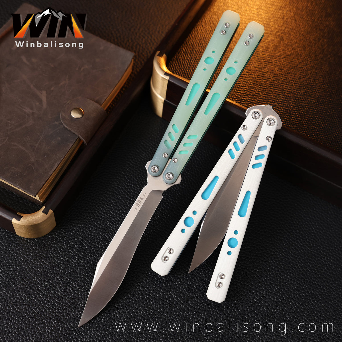 Baliplus BRS REP special version Titanium Balisong