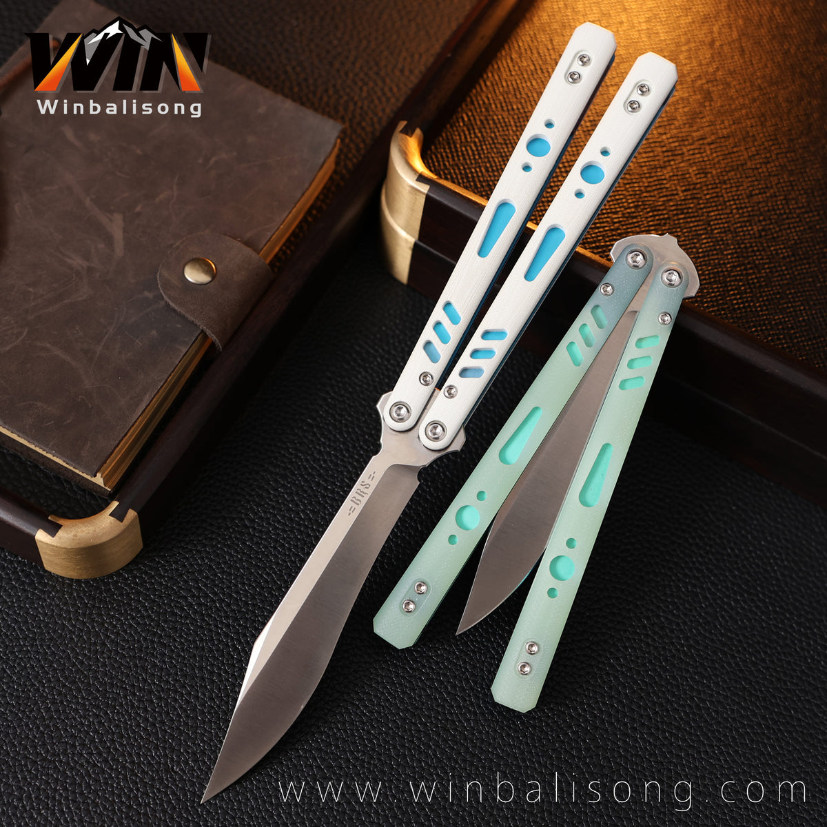Baliplus BRS REP special version Titanium Balisong
