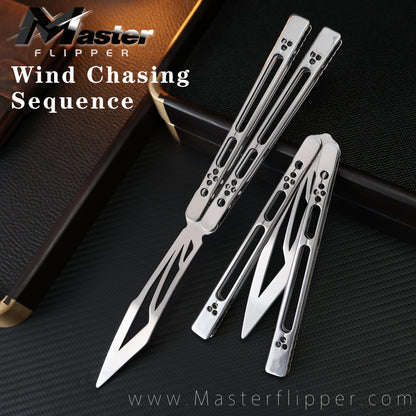 Sequence Wind Chasing Steel Balisong Trainer