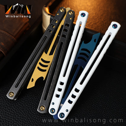 Armed Shark Steel Mako Bottle Opener Balisong Balisong