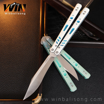 Baliplus BRS REP special version Titanium Balisong