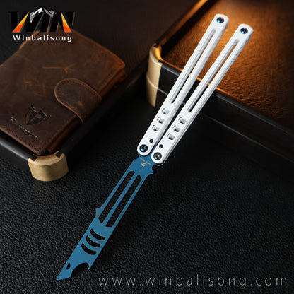 Armed Shark Steel Mako Bottle Opener Balisong Balisong